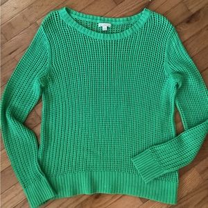 GAP OPEN STITCH KNIT BOATNECK SWEATER COTTON CASHMERE BLEND -  NO FLAWS!